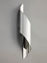 Kachosa Wall Lamp Large, 1 x 8W LED, 3000K, 640lm, Silver/Polished Chrome, 3yrs Warranty