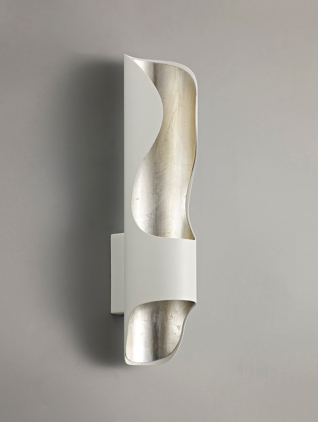 Train Wall Lamp, 1 x 8W LED, 3000K, 640lm, White/Silver Leaf, 3yrs Warranty