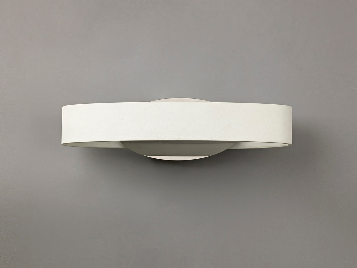 Bracewell Wall Lamp, 1 x 6W LED, 3000K, 480lm, White/Polished Chrome, 3yrs Warranty