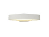 Bracewell Wall Lamp, 1 x 6W LED, 3000K, 480lm, White/Polished Chrome, 3yrs Warranty