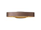 Bracewell Wall Lamp, 1 x 6W LED, 3000K, 480lm, Satin Brown/Polished Chrome, 3yrs Warranty