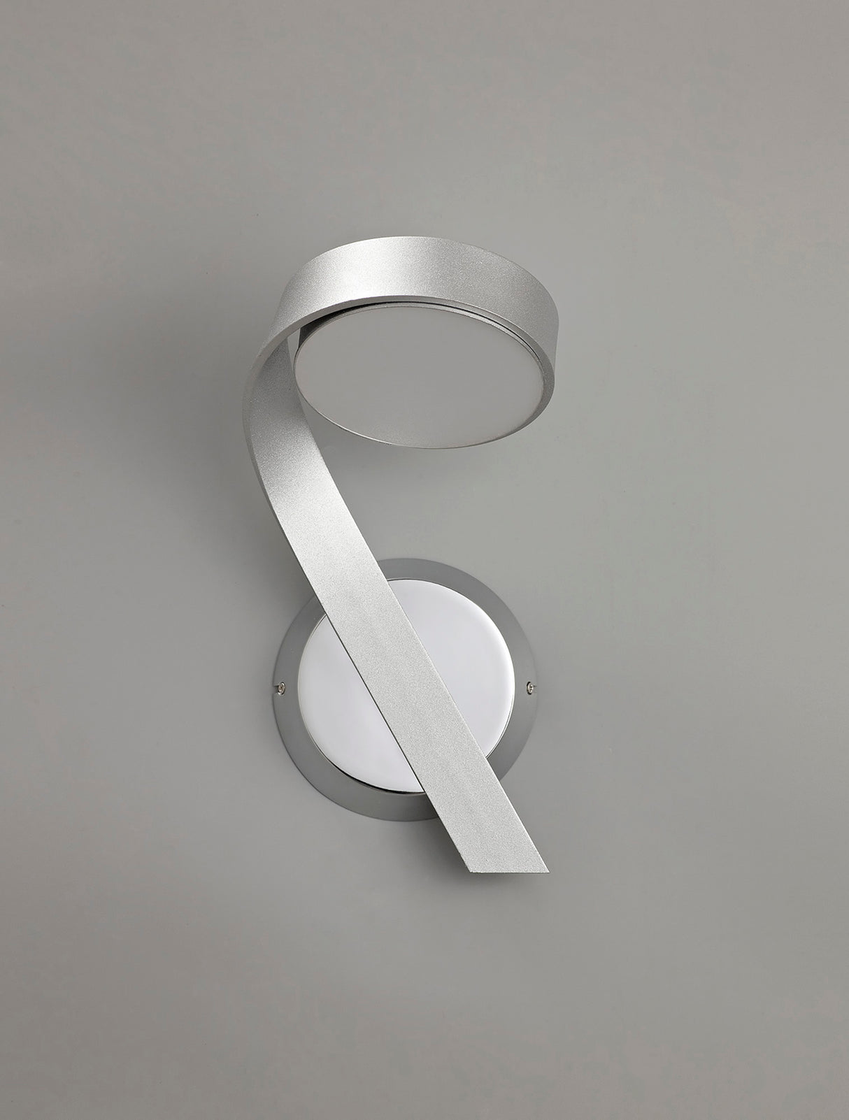 Daniel Wall Lamp Left Switched, 1 x 10W LED, 3000K, 800lm, Silver/Polished Chrome, 3yrs Warranty