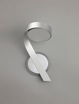 Daniel Wall Lamp Left Switched, 1 x 10W LED, 3000K, 800lm, Silver/Polished Chrome, 3yrs Warranty