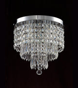 Horswill Ceiling Light, 4 x G9, IP44, Polished Chrome/Crystal