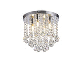 Armstrong Ceiling Light, 4 x G9, IP44, Polished Chrome/Crystal