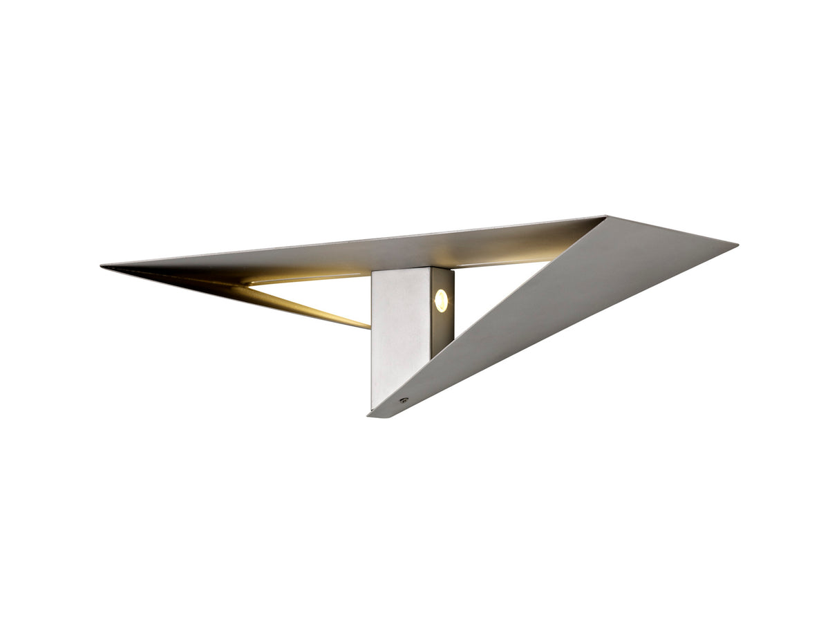 West Wall Lamp, 2 x 3W LED, 3000K, 238lm, Silver Painted, 3yrs Warranty