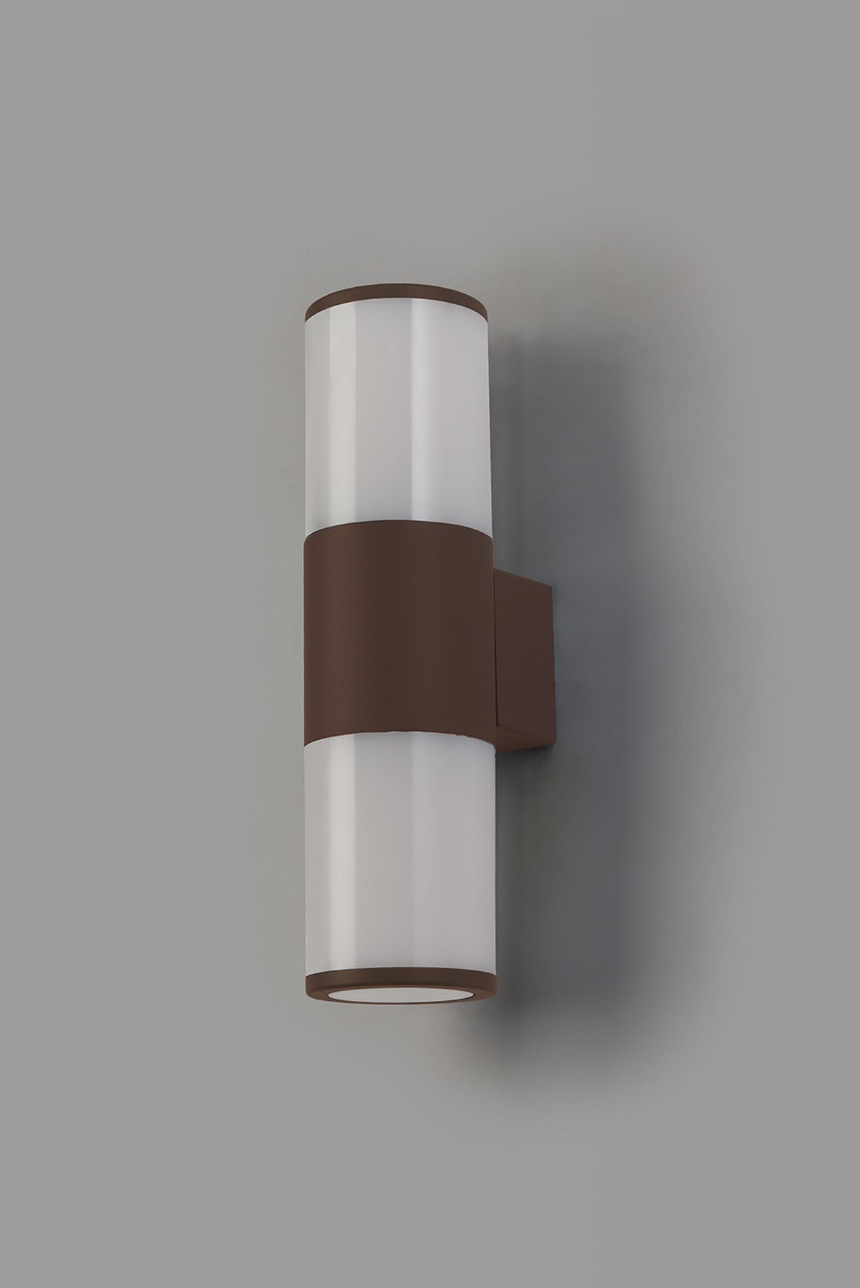 Pascoe Wall Lamp 2 x E27, IP54, Matt Brown/Opal, 2yrs Warranty
