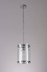Stuckey Pendant, 1 Light E27, Polished Chrome