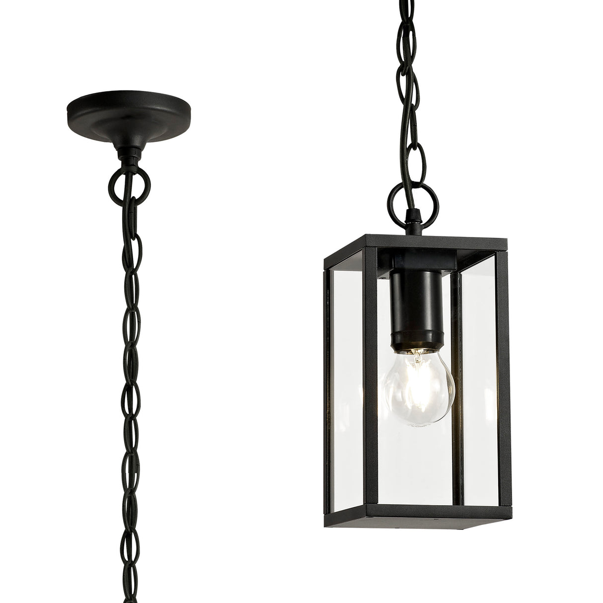 Pickering Pendant, 1 x E27, IP54, Graphite Black, 2yrs Warranty