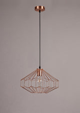 Whitfield Medium Pendant, 1 x E27, Antique Copper/Black