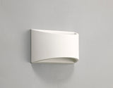Waldron Rectangular Wall Lamp, 1 x G9, White Paintable Gypsum