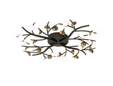 Makin 28 Light Flush, 28 x 3W LED, 3000K, 4400lm, Black/Antique Brass, 3yrs Warranty
