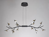 Makin 16 Light Linear Pendant, 16 x 3W LED, 3000K, 2640lm, Black/Antique Brass, 3yrs Warranty