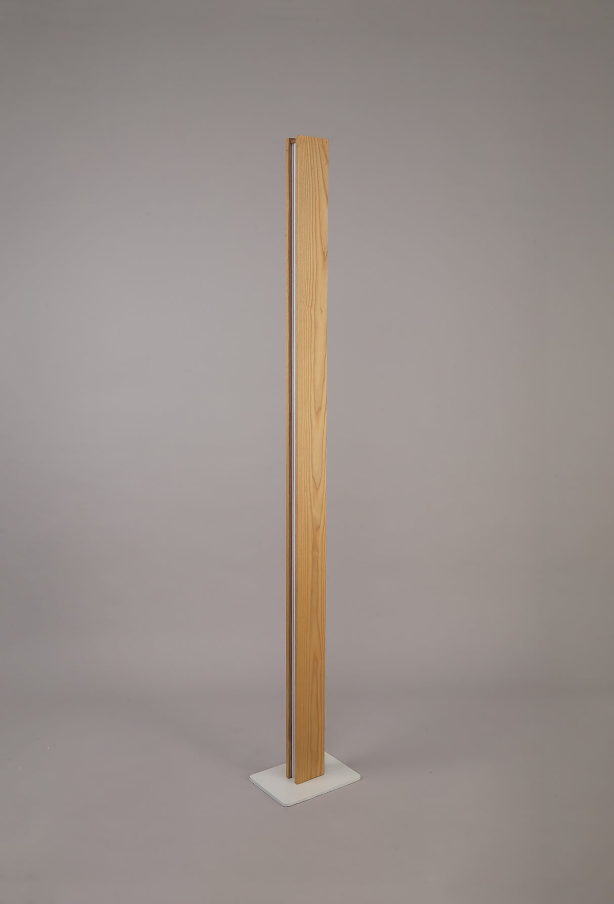 Atkinson Floor Lamp, 2 x 18W LED, 3000K, 1560lm, Oak / Sand White, 3yrs Warranty