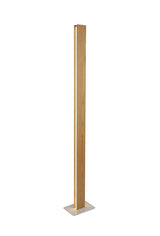 Atkinson Floor Lamp, 2 x 18W LED, 3000K, 1560lm, Oak / Sand White, 3yrs Warranty