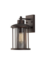 Basey Large Wall Lamp, 1 x E27, Antique Bronze/Clear Glass, IP54, 2yrs Warranty