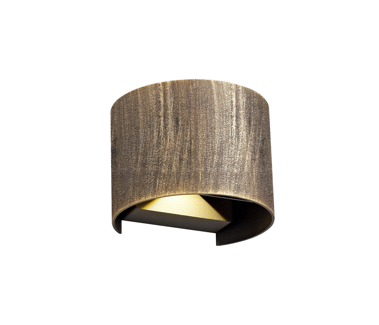 Harvey Up & Downward Lighting Wall Lamp, 2 x 3W LED, 3000K, 410lm, IP54, Gold/Black, 3yrs Warranty