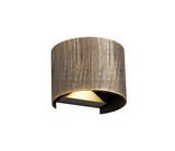 Harvey Up & Downward Lighting Wall Lamp, 2 x 3W LED, 3000K, 410lm, IP54, Gold/Black, 3yrs Warranty