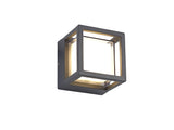Todd Square Downlight, 1 x 6W LED, 3000K, 360lm, IP54, Anthracite, 3yrs Warranty