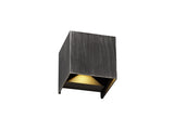 Jessup Up & Downward Lighting Wall Lamp, 2 x 3W LED, 3000K, 400lm, IP54, Black/Silver, 3yrs Warranty