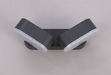 Ord 2 Light Adjustable Wall Lamp, 2 x 6W LED, 3000K, 780lm, IP54, Anthracite, 3yrs Warranty