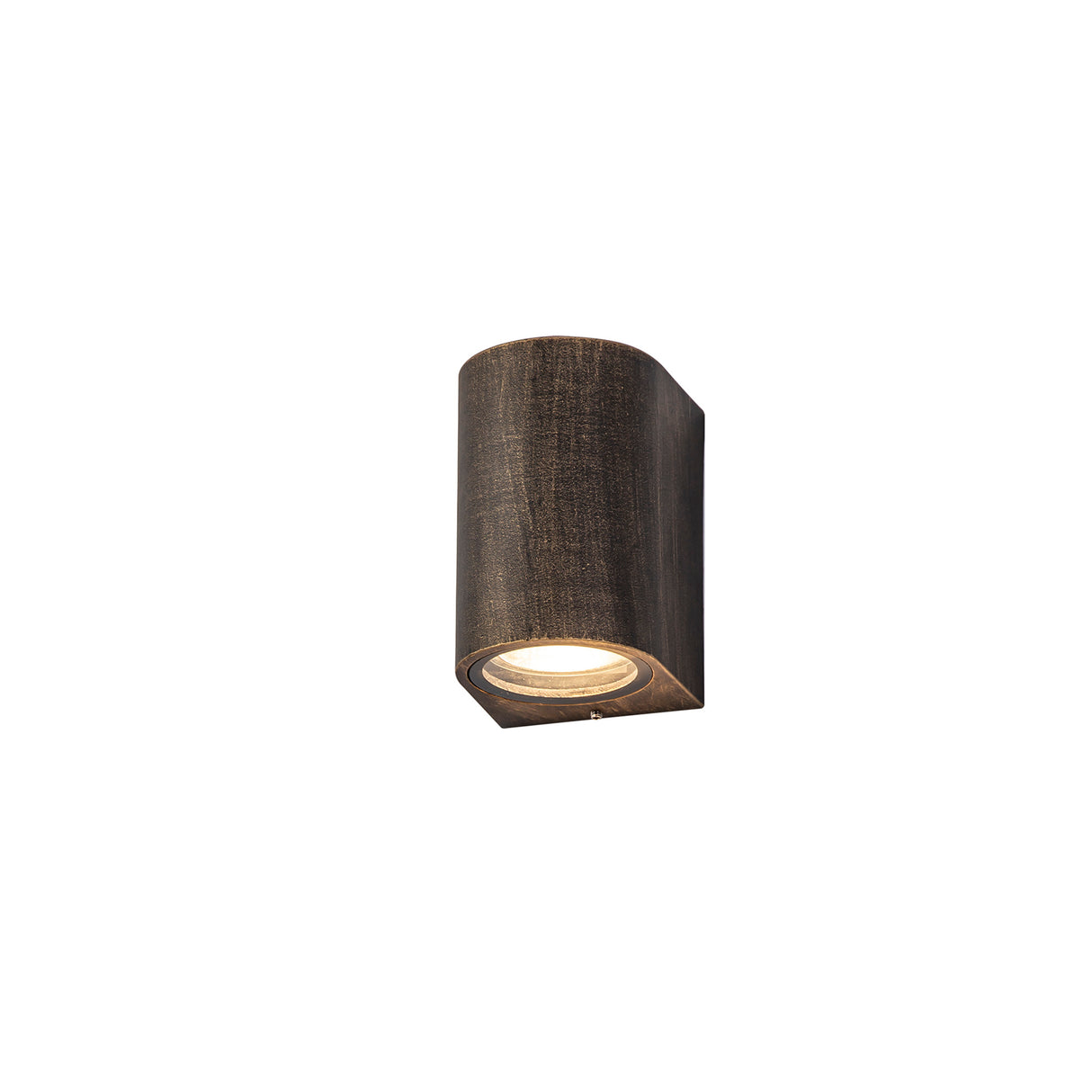 Vincent Curved Wall Lamp, 1 x GU10, IP54, Gold/Black