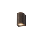 Vincent Curved Wall Lamp, 1 x GU10, IP54, Gold/Black