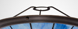 Belfit, Tiffany 35cm Non-electric Uplighter Shade, Cream/Rich Blue/Clear Crystal Centre/Aged Antique Brass Trim
