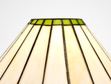 Williams Tiffany 30cm Non-Electric Shade, Green/Cream/Crystal. Suitable For E27 or B22 Pendants