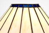 Williams Tiffany 30cm Non-Electric Shade, Blue/Cream/Crystal. Suitable For E27 or B22 Pendants
