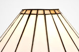 Williams Tiffany 30cm Non-Electric Shade, Grey/White/Crystal. Suitable For E27 or B22 Pendants