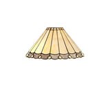 Williams Tiffany 30cm Non-Electric Shade, Grey/Cream/Crystal. Suitable For E27 or B22 Pendants