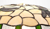 Rostron 35cm Tiffany Non-electric Uplighter Shade, Green/Cream/Clear Crystal