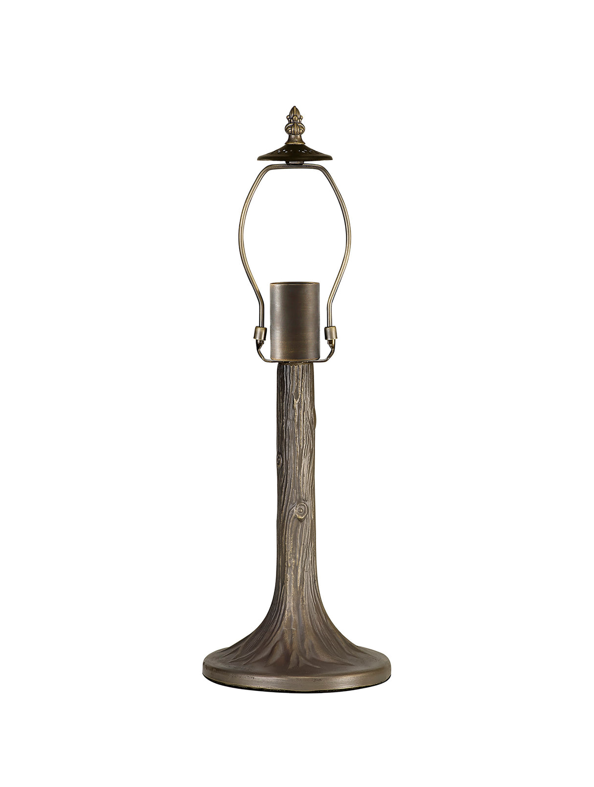 Park 48cm Tree Like Tiffany Table Lamp, 1 x E27, Aged Antique Brass