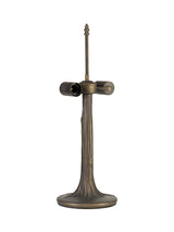 Park 56cm Tree Like Tiffany Table Lamp, 2 x E27, Aged Antique Brass