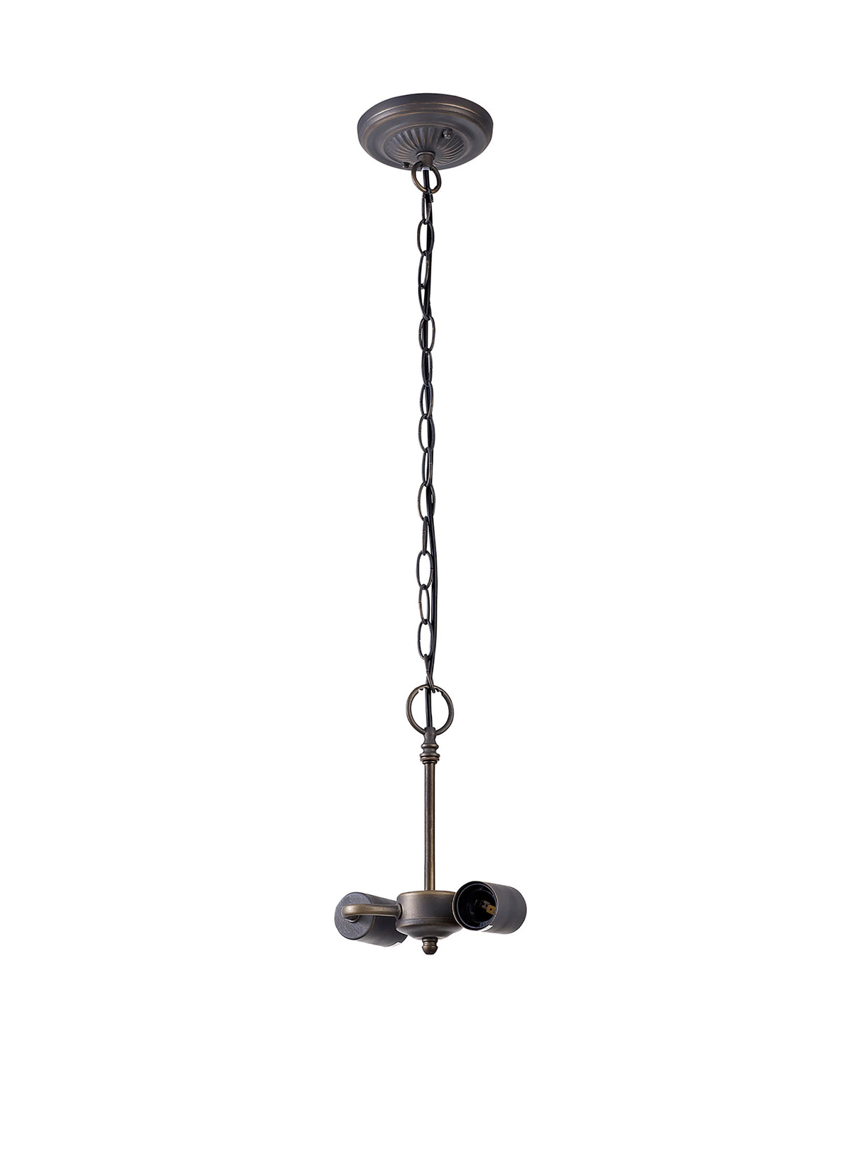 Park Tiffany Suspension Kit, 2 x E27, Aged Antique Brass