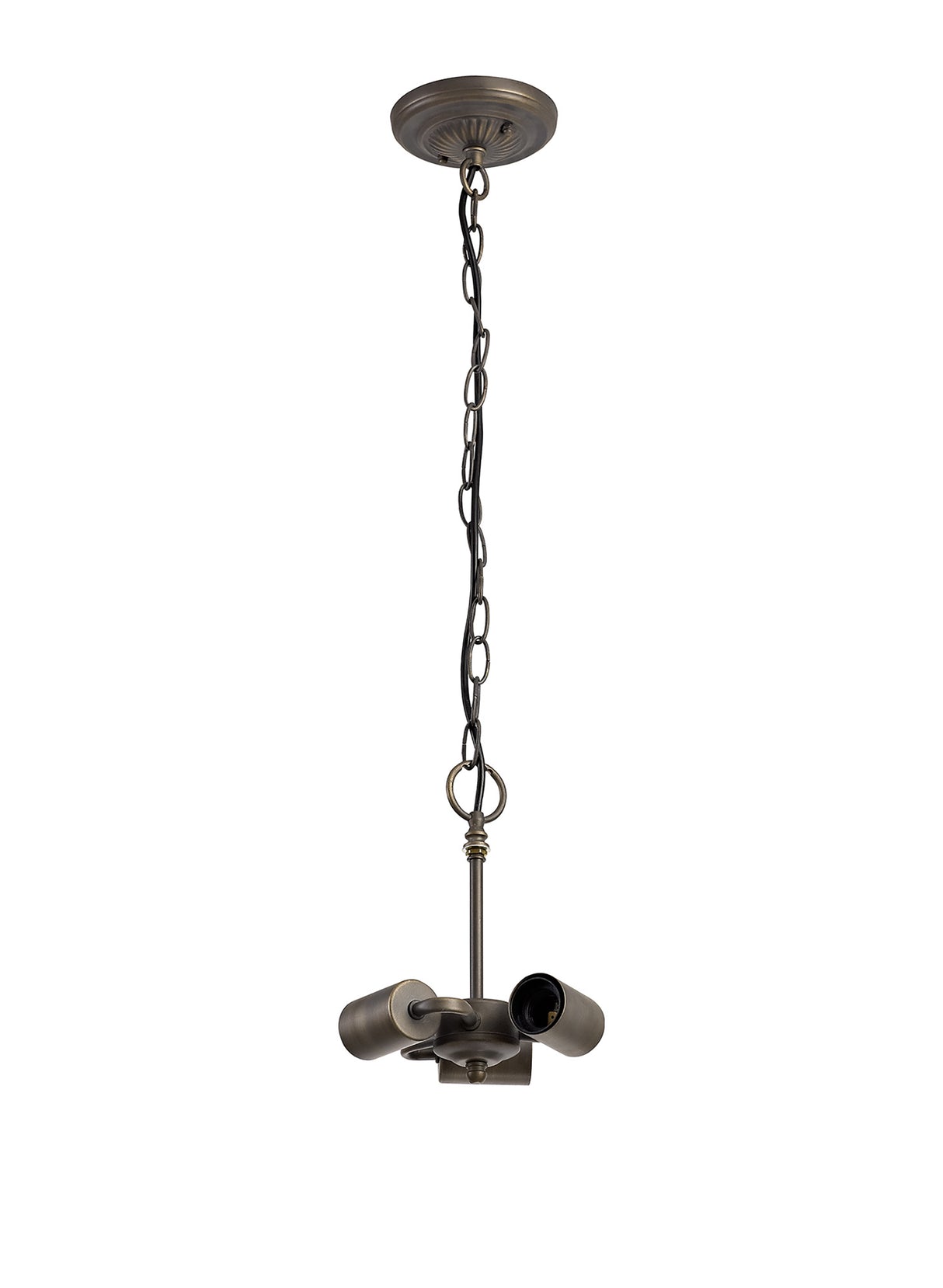 Park Tiffany Suspension Kit, 3 x E27, Aged Antique Brass