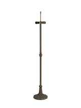 Park Leaf Design Tiffany Floor Lamp, 2 x E27, Aged Antique Brass