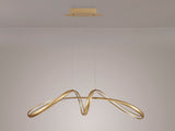 Collins Large Oval Pendant, 1 x 39W LED, 3000K, 1950lm, Sand Gold, 3yrs Warranty