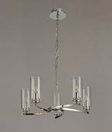 Gates Pendant/Semi Flush, 5 x E14, Polished Nickel