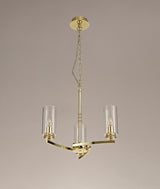 Gates Pendant/Semi Flush, 3 x E14, Polished Gold