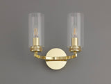 Gates Wall Lamp Switched, 2 x E14, Polished Gold
