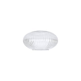 Allardyce 20cm Oval Sphere Ribbed Glass (G), Clear
