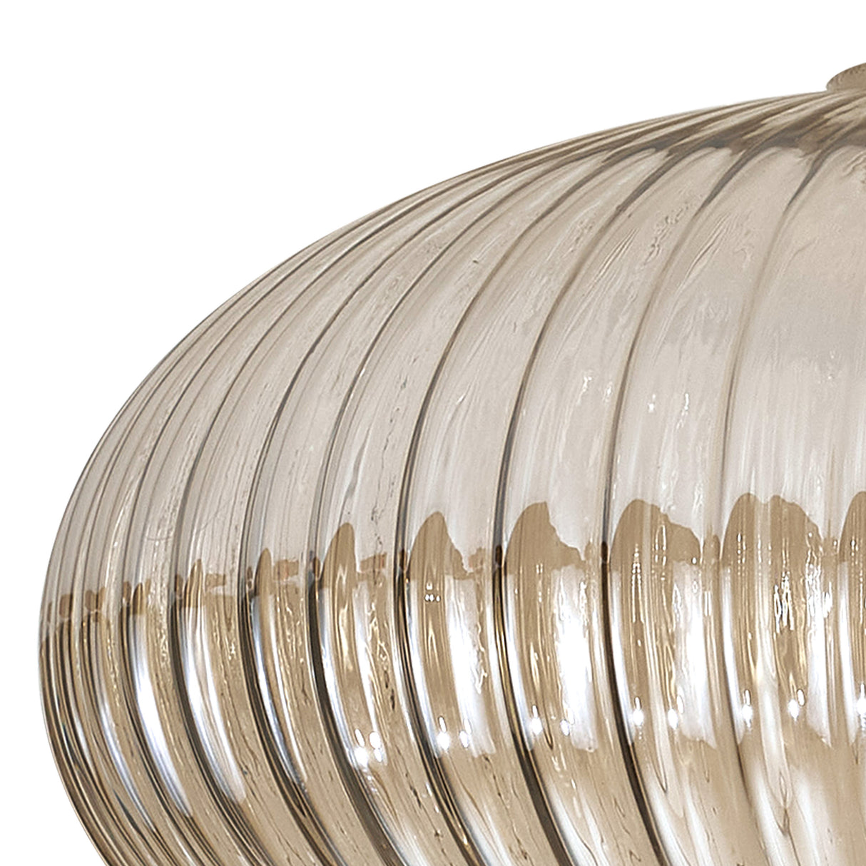 Allardyce 20cm Oval Sphere Ribbed Glass (G), Champagne