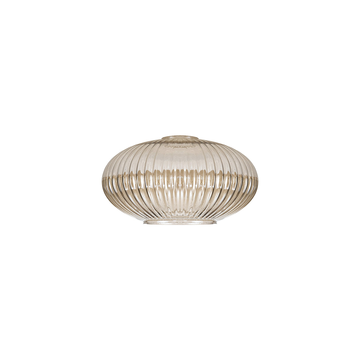 Allardyce 20cm Oval Sphere Ribbed Glass (G), Champagne