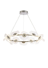 Corner Ring Pendant, 12 x 6W LED, 4000K, 4600lm, Polished Chrome, 3yrs Warranty