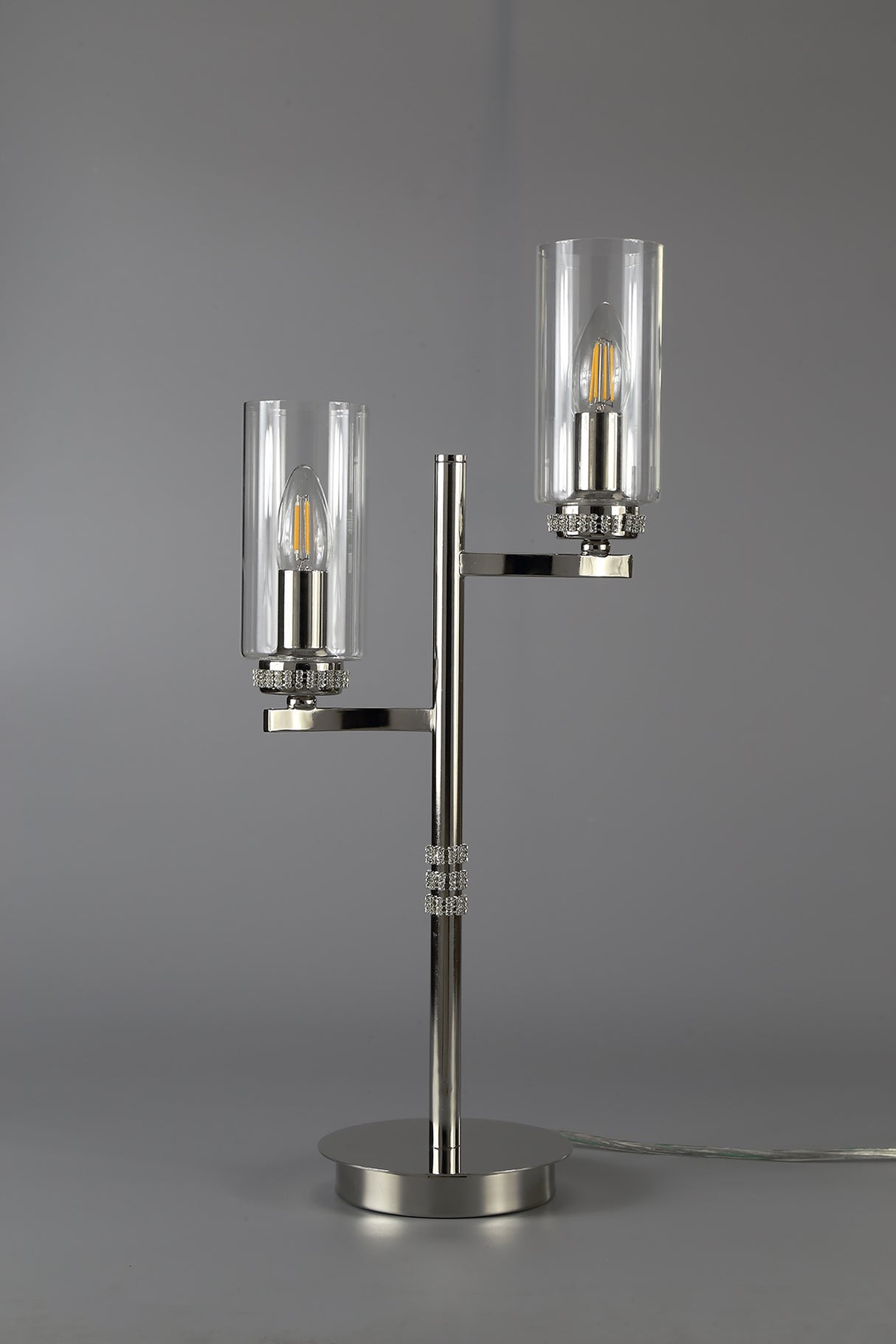 Gates Floor Lamp, 3 x E14, Polished Nickel