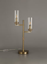 Gates Table Lamp, 2 x E14, Antique Brass
