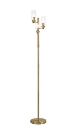 Gates Floor Lamp, 3 x E14, Antique Brass