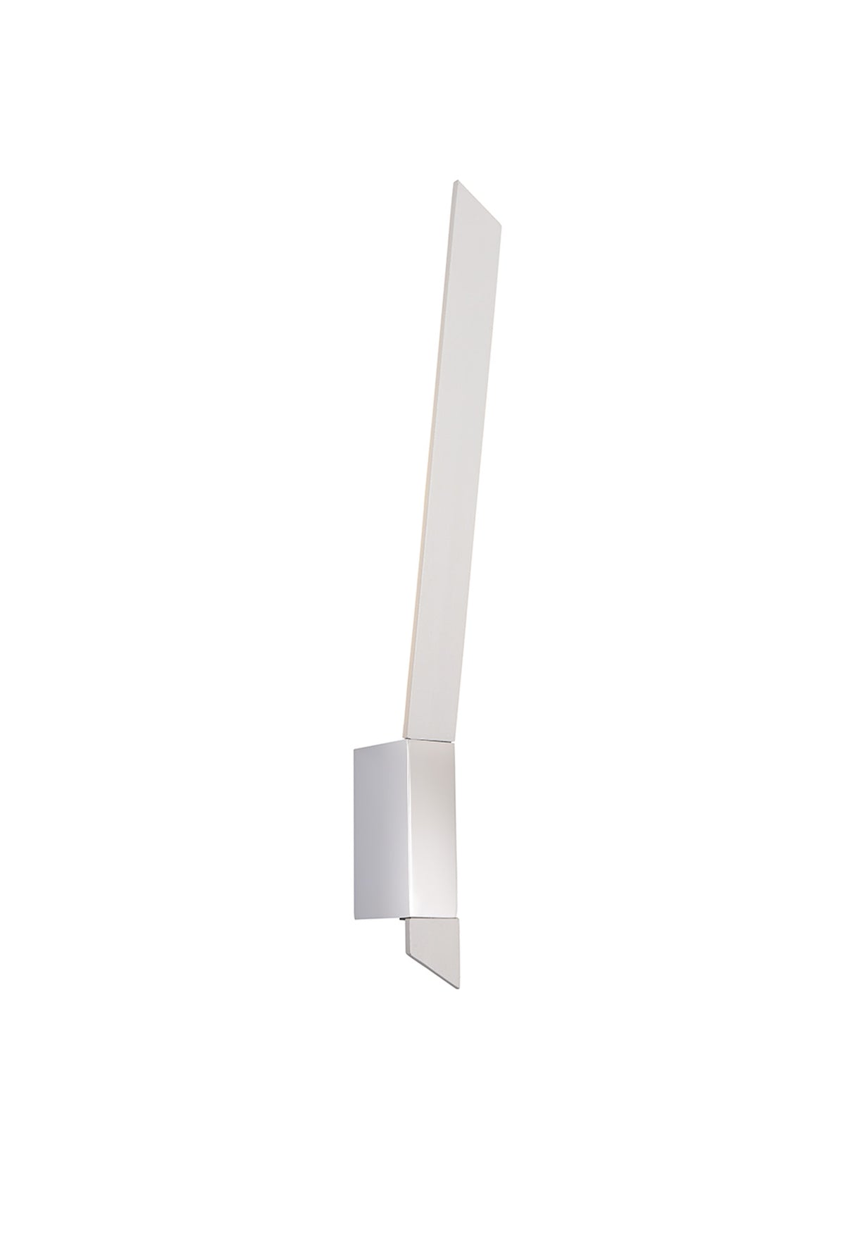 Turnbull Wall Lamp, 1 x 8W LED, 3000K, 560lm, Sand White/Polished Chrome, 3yrs Warranty